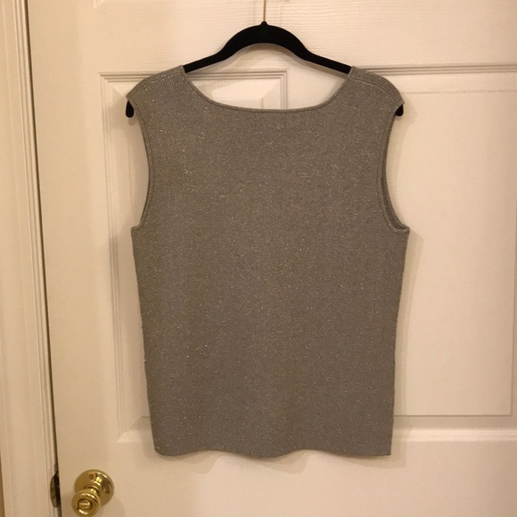 Women’s dressy tank top/metallic threads - Picture 3 of 3